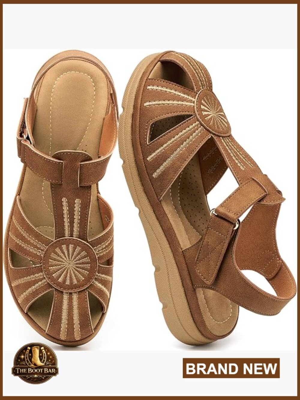 Closed Toe Fisherman Sandals with Adjustable Strap Cushioned Footbed Non-Slip